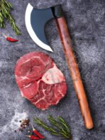 Ragnar Lothbrok Viking Battle Axe — Hand-Forged High-Carbon Steel, Rosewood Handle | Engraving Available