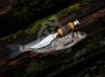 D2 Steel Skinner Knife — Hand-Forged, Bone Handle, Leather Sheath - Image 2
