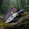RK-1017 Handmade Damascus pocket knife folding knife, Custom Pocket knife, Personalized knife, gift for dad, Fathers day gift, gift for him - Image 2