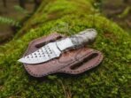 Bull Cutter Knife — Hand-Forged, Leather Sheath | Engraving Available