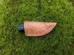 High-Carbon Skinner Knife — Hand-Forged, Micarta Handle, Leather Sheath - Image 4