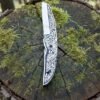 RK-1020 Handmade Folding Pocket Knife – Hand-Engraved Steel Handle with Leather Sheath | Collectible Gift for Him, Father’s Day, Anniversary (Copy) - Image 3