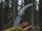 Damascus Folding Pocket Knife — Hand-Forged, Leather Sheath | Engraving Available (RK-1024)