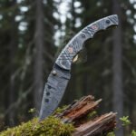 Damascus Folding Pocket Knife — Hand-Forged, Leather Sheath | Engraving Available (RK-1024)