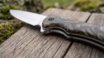 Mosaicfold Hand Forged Stainless Steel Folding Pocket Knife with Resin Handle and Black Mosaic Pins & Leather Sheath | Everyday Carry Gift | RK-1047 - Image 3