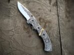 Raven D2 Steel Folding Pocket Knife — Hand-Forged, 8″ Overall | Engraving Available - view 4