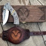 Raven D2 Steel Folding Pocket Knife — Hand-Forged, 8" Overall | Engraving Available
