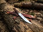 Norse Viking Axe — Hand-Forged Damascus, Rosewood Handle, Leather Blade Cover - Image 2