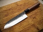 Damascus Chef Knife — Hand-Forged, Rosewood Handle, Leather Sheath | Engraving Available (RK-1093) - Image 4