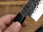 Damascus Chef Knife — Hand-Forged, Rosewood Handle, Leather Sheath | Engraving Available (RK-1093) - Image 5