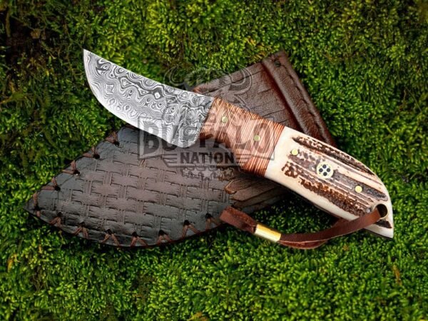 Clearance Sale-Lot Of 9 Damascus Steel Red Wolf Skinners