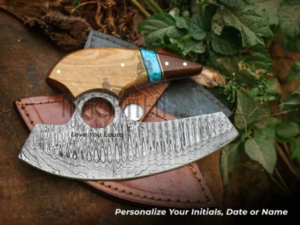 Clearance Sale-Lot Of 14 Damascus Ulu Knives