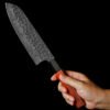 santoku-knife-carbon-steel-red-wood-close-in-hand
