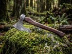 Yggdrasil Viking Axe — Hand-Forged High-Carbon Steel, Rosewood Handle | Engraving Available - Image 2