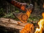 Viking Battle Axe — Hand-Forged High-Carbon Steel, Leather-Wrapped Handle, Leather Blade Cover | Engraving Available - Image 3