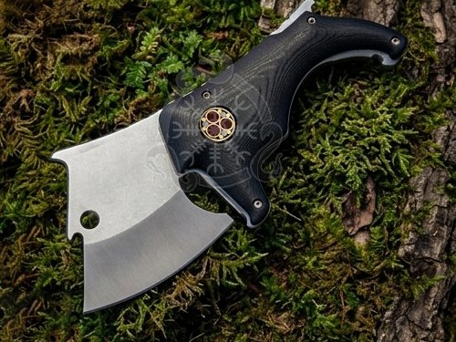 RK-1131 Handmade D2 Steel Pocket Knife –Micarta Handle | Camping & Hunting EDC Knife with Leather Sheath | Gift for Him