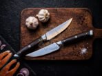 D2 Steel Chef Knife — Hand-Forged, Wenge Wood Handle, Leather Sheath - Image 3