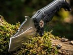 D2 Steel Folding Pocket Knife — Hand-Forged, Micarta Handle, Leather Sheath - Image 4
