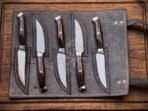 D2 Steel Chef Knife — Hand-Forged, Wenge Wood Handle, Leather Sheath - Image 4