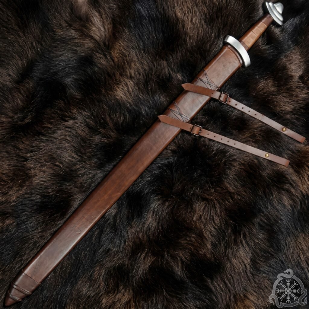 Viking Sword — Hand-Forged High-Carbon Steel, Wood Handle - view 2