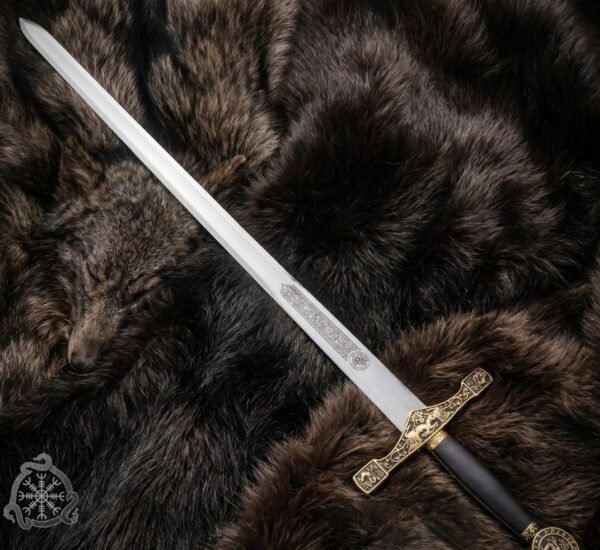 RK-1151 King Arthur's Excalibur 42.5" Sword in the Stone Collectors Replica – Stainless Steel Display Sword with Free Stand & Sheath