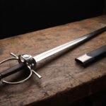 Shieldring Hand Forged High Carbon Steel Fencing Sword | 39.5 Inch Overall with 32.5 Inch Blade | Fencing Collector Gift | RK-1413