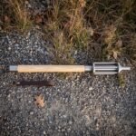 Ashcudgel Hand Forged High Carbon Steel Bar Mace | 27 Inch Overall with 6 Inch Head | American Ash Haft and Polished Steel Ferrules | Reenactment Collector Gift | RK-1352