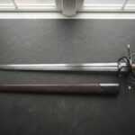 Brasswake Hand Forged Damascus Rapier | 43 Inch Overall with 35.5 Inch Blade | Fencing Collector Gift | RK-1416