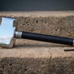 Emberfall Hand Forged Steel Blacksmith Hammer with Mjolnir Shaped Head & Wrapped Leather Grip | Forge and Anvil Gift | RK-1454