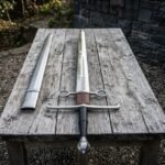 Ringwolf Hand Forged 1095 Steel Hand and a Half Sword | 47 Inch Overall | Ring Terminal Guard, Knotwork Ricasso Wrap and Steel Scabbard | Highland Collector Gift | RK-1735