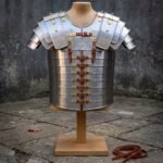 Legiondrake Hand Forged Steel Lorica Segmentata Cuirass | 18 Gauge Banded Plate | Brass Buckles and Leather Straps | Roman Reenactment Gift | RK-1510