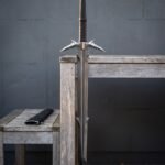 Thornreaver Hand Forged Barbed Fantasy Sword | 42 Inch Overall with 32 Inch Blade | Spiked Crossguard, Cord Wrapped Grip and Black Scabbard | Collector Display Gift | RK-1978