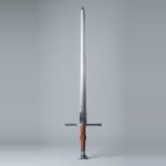 Valkspire Hand Forged 51CrV4 Hand and a Half Longsword with Squared Ricasso & Fishtail Pommel | About 48 Inches Overall | Leather and Cord Grip and Care Card | Sparring Gift | RK-3012