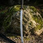 Tidefold Hand Forged Damascus Katana | 40 Inch Overall Length | 1095 and 15N20 Pattern Welded Blade with Black Ito Wrapped Tsuka | Collector Gift | RK-1777