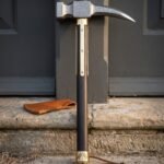 Crowfell Hand Forged Damascus War Hammer with Crow Beak Pick | 26 Inch Hardwood Haft | Brass Langets and Ferrule | Norse Reenactment Gift | RK-1692