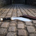 Cordraven Hand Forged High Carbon Kukri with Cord Wrapped Grip | Raven Engraved Brass Bolster | Flared Brass Butt Cap and Leather Sheath | Norse Camp Gift | RK-2183