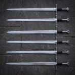 Set of 6 matching pieces: Anduril Hand Forged Stainless Steel Replica Sword