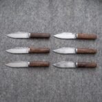 Set of 6 matching pieces: Anglosaxon Hand Forged Viking Seax Knife
