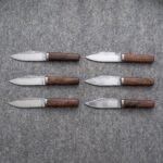 Set of 6 Anglosaxon Hand Forged Viking Seax Knife | Groomsmen Gift Set | RK-652-S6