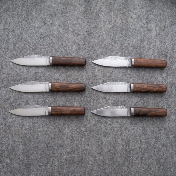 Set of 6 matching pieces: Anglosaxon Hand Forged Viking Seax Knife
