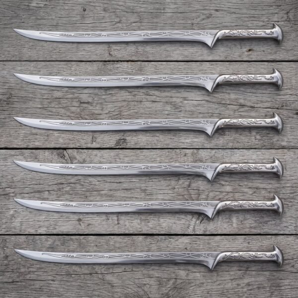 Set of 6 Elvenking Hand Forged Stainless Steel Elven Replica Sword | Groomsmen Gift Set | RK-680-S6
