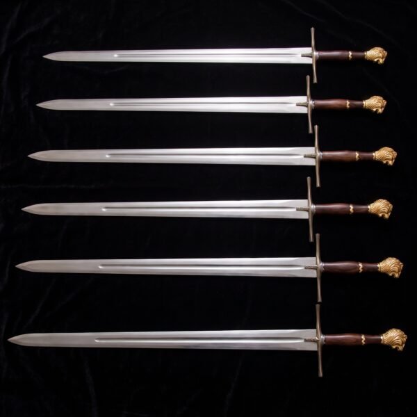 Set of 6 Lionheart Hand Forged Stainless Steel Fantasy Collectible Sword | Groomsmen Gift Set | RK-682-S6