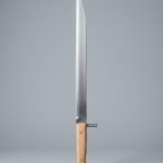 Hallvarn Hand Forged 1095 High Carbon Bauernwehr with Side Nagel & Acute Clipped Point | About 24 Inches Overall | Pale Wood Scale Grip and Care Card | Collector Gift | RK-3036
