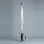 Sturvang Hand Forged 51CrV4 Sabre Trainer with Three Bar Guard & Rolled Safety Tip | About 37 Inches Overall | Wire Wound Over Leather Grip and Care Card | Fencing Gift | RK-3038